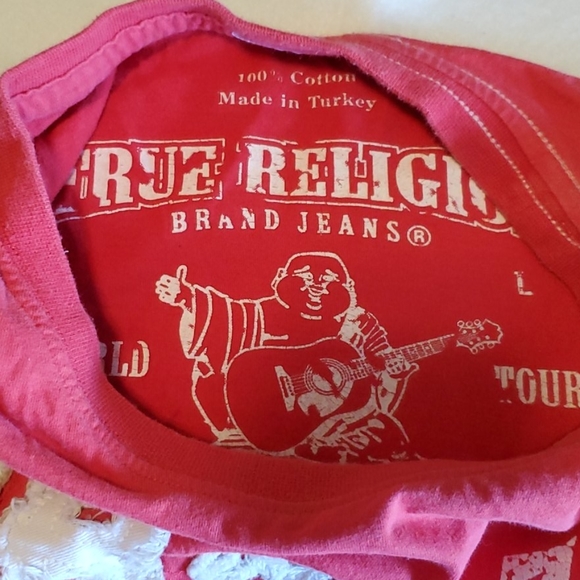 True Religion red t-shirt - Picture 3 of 4